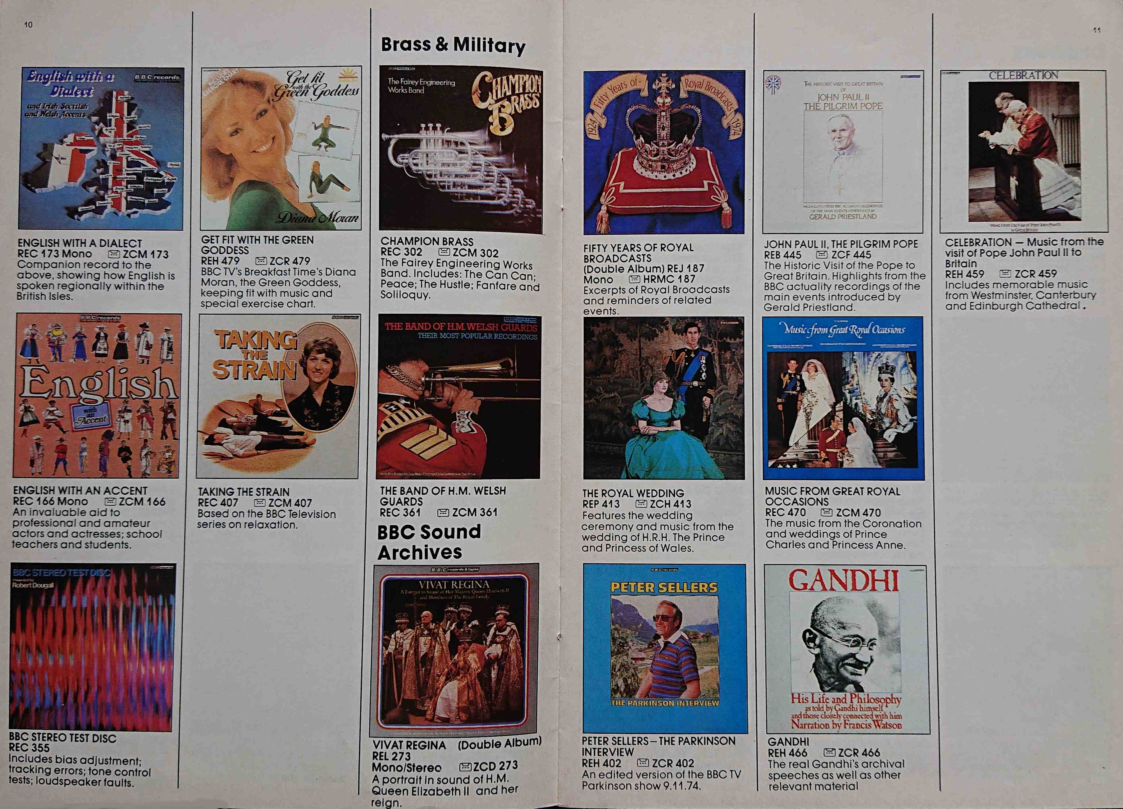 Other pages of catalogue BBC Records catalogue 1982